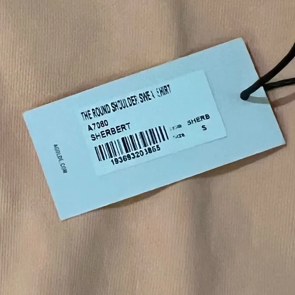 Agolde Women's Sherbet The Round Shoulder Sweatshirt Small - Picture 6 of 6